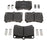 Raybestos MGD466MH Disc Brake Pad Set - Front