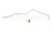 Sunsong 3604316 Power Steering Return Line Hose Assembly - Intermediate Pipe