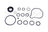 Sunsong 8401302 Power Steering Pump Seal Kit - Front
