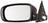 TechPro A1CH335L Door Mirror - Left