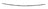 TechPro AU1144106 Bumper Cover Molding - Rear