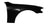 TechPro BM1241135 Fender - Front Right