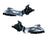 TechPro CH1165106 Bumper Bracket Set - Rear