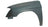 TechPro CH1240240C Fender - Front Left
