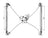 TechPro CH1350112 Window Regulator - Front Left