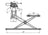 TechPro CH1351103 Window Regulator - Front Right