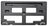 TechPro FO1068176 License Plate Bracket - Front