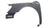 TechPro GM1241332C Fender - Front Right