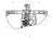 TechPro GM1350155 Window Regulator - Front Left