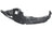 TechPro HO1248116 Fender Liner - Left