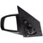 TechPro KI1320138 Door Mirror Set - Left