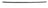 TechPro MA1044101 Bumper Cover Molding - Front