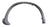 TechPro MA1291103 Wheel Arch Molding - Front Right