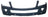 TechPro MB1000257 Bumper Cover - Front
