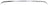 TechPro MB1144128 Bumper Cover Molding - Rear