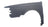 TechPro NI1240117 Fender - Front Left