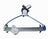 TechPro SU1350100 Window Regulator - Front Left