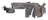 TechPro TO1218207 Grille Air Deflector - Right