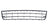 TechPro VW1036128 Bumper Cover Grille - Front