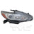 TYC 20-9787-00-9 Headlight Assembly - Right