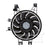 TYC 610790 A/C Condenser Fan Assembly