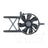 TYC 611260 A/C Condenser Fan Assembly - Right