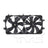 TYC 620450 Dual Radiator and Condenser Fan Assembly