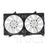TYC 620870 Dual Radiator and Condenser Fan Assembly