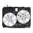 TYC 620960 Dual Radiator and Condenser Fan Assembly