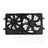TYC 621150 Dual Radiator and Condenser Fan Assembly