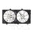 TYC 621300 Dual Radiator and Condenser Fan Assembly