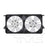 TYC 621440 Dual Radiator and Condenser Fan Assembly