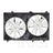 TYC 622020 Dual Radiator and Condenser Fan Assembly