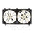 TYC 622060 Dual Radiator and Condenser Fan Assembly