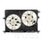 TYC 622170 Dual Radiator and Condenser Fan Assembly - Left