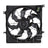 TYC 622620 Dual Radiator and Condenser Fan Assembly