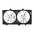 TYC 622950 Dual Radiator and Condenser Fan Assembly