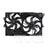 TYC 623040 Dual Radiator and Condenser Fan Assembly