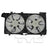 TYC 623470 Dual Radiator and Condenser Fan Assembly