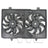 TYC 623490 Dual Radiator and Condenser Fan Assembly