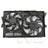 TYC 623500 Dual Radiator and Condenser Fan Assembly