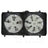 TYC 623660 Dual Radiator and Condenser Fan Assembly