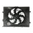 TYC 623950 Dual Radiator and Condenser Fan Assembly