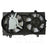TYC 624070 Dual Radiator and Condenser Fan Assembly