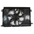 TYC 624450 Dual Radiator and Condenser Fan Assembly