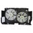 TYC 624500 Dual Radiator and Condenser Fan Assembly