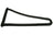 URO 91154303501 Quarter Glass Seal - Left