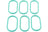 URO XR8435366PK Engine Intake Manifold Gasket Set - Upper