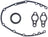 Mahle JV1176 Engine Timing Cover Gasket Set