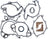 Mahle JV856 Engine Timing Cover Gasket Set